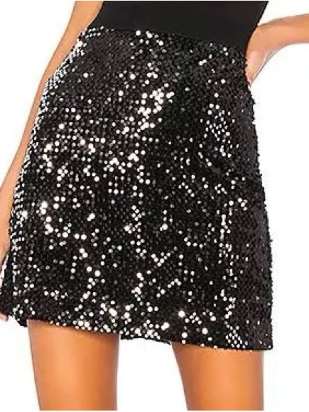 Sanctuary Black Sequin Mini Skirt Sz. S